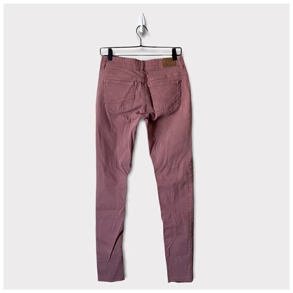 BKE Payton Mauve Raw Hem Skinny Jeans Sz 26 Long - Picture 2 of 8